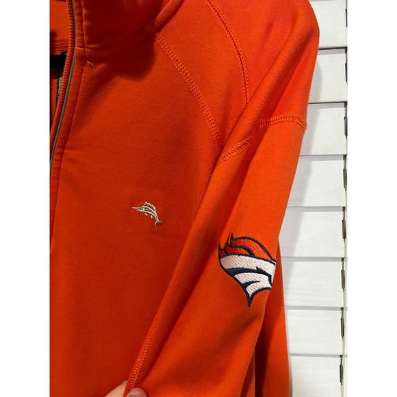 Tommy Bahama Denver Broncos 1/4 Zip Pullover - Size M - Picture 2 of 4